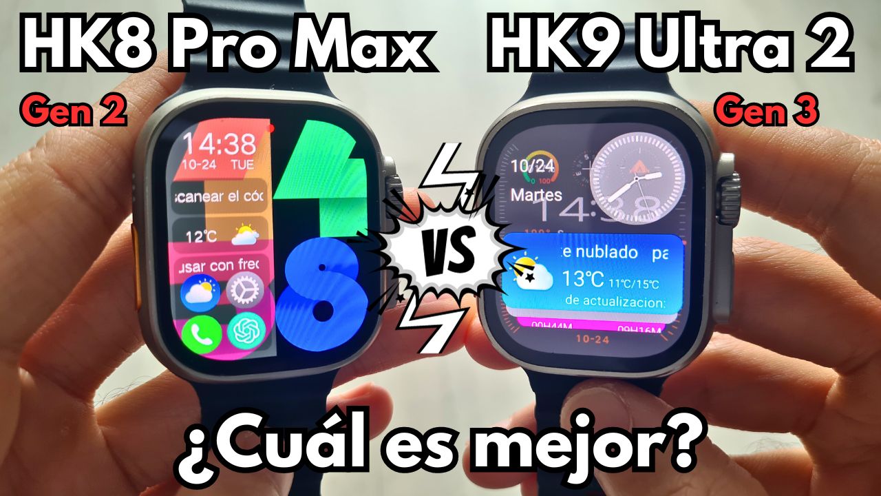 Comparativa entre HK8 Pro Max Gen 2 vs HK9 Ultra 2