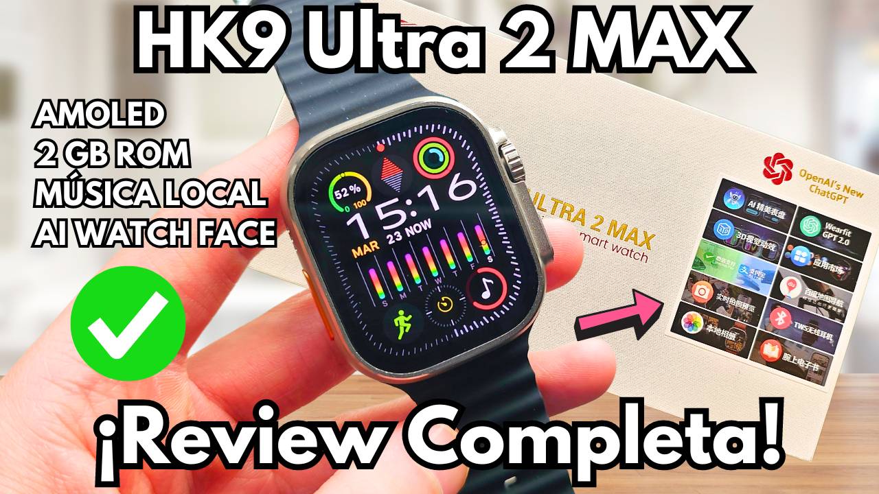 Smartwatch HK9 Ultra 2 MAX ¿Supera EXPECTATIVAS? ¡Review COMPLETA!
