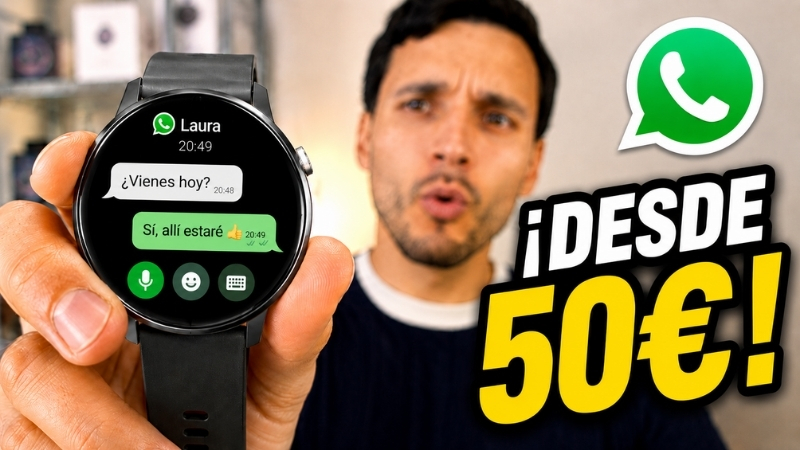 7 smartwatch BARATOS para contestar WhatsApp